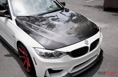 Seibon - BMW M3 OE-Style Seibon Carbon Fiber Body Kit- Hood!!! HD14BMWF80-OE - Image 4