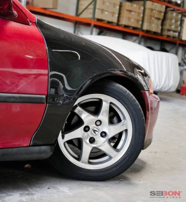 Seibon - Honda Civic 2dr OE Seibon Carbon Fiber Body Kit- Fenders!!! FF9295HDCV2D - Image 4