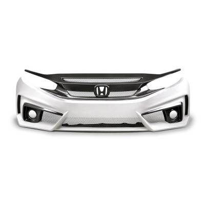 Seibon - Honda Civic TT Seibon Carbon Fiber Front Body Kit Bumper!! FB16HDCV4-TT-GF - Image 1