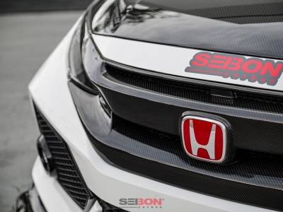 Seibon - Honda Civic OE-Style Seibon Carbon Fiber Grill/Grille!!! FG16HDCV4D - Image 4