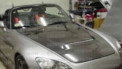 Seibon - Honda S2000 VSII-Style Seibon Carbon Fiber Body Kit- Hood HD0005HDS2K-VSII - Image 4
