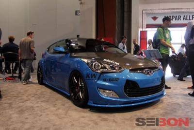 Seibon - Hyundai Veloster OE Seibon Carbon Fiber Body Kit- Hood!!! HD1213HYVEL-OE - Image 4