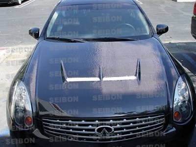 Seibon - Infiniti G Coupe JS Seibon Carbon Fiber Body Kit- Hood!! HD0305INFG352D-JS - Image 2