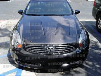 Seibon - Infiniti G Coupe TS Seibon Carbon Fiber Body Kit- Hood!! HD0305INFG352D-TS - Image 2