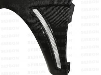 Seibon - Mitsubishi Lancer 10MM Wide Seibon Carbon Fiber Body Kit- Fenders! FF0809MITEVOX - Image 4