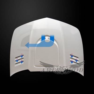 AmeriHood - Chevrolet Camaro TR-Style AmeriHood Ram Air Hood CCM10AHTRFH - Image 3