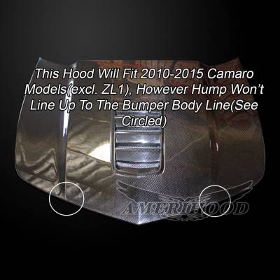 AmeriHood Carbon Fiber - Chevrolet Camaro V8 SS8-Style AmeriHood Carbon Fiber Hood CCM14AHSS8CFH - Image 9