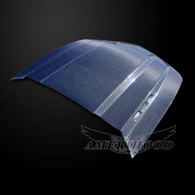 AmeriHood Carbon Fiber - Chevrolet Camaro SMS-Style AmeriHood Carbon Fiber Hood CCM14AHSMSCFHSS - Image 4