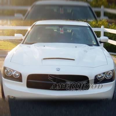 AmeriHood - Dodge Charger BigBoss-Style AmeriHood Ram Air Hood DC06AHRKSFHW - Image 2