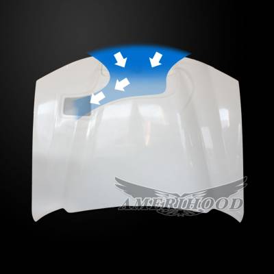 AmeriHood - Dodge Charger BigBoss-Style AmeriHood Ram Air Hood DC06AHRKSFHW - Image 3