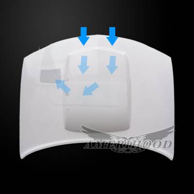 AmeriHood - Dodge Charger TA-Style AmeriHood Ram Air Hood DC06AHTAFH - Image 6