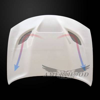 AmeriHood - Dodge Charger HC-Style AmeriHood Ram Air Hood DC15AHCATFHW - Image 2