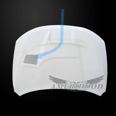 AmeriHood - Dodge Durango SRT V.Type 1 AmeriHood Ram Air Hood DD11AHSRT1FHW - Image 4