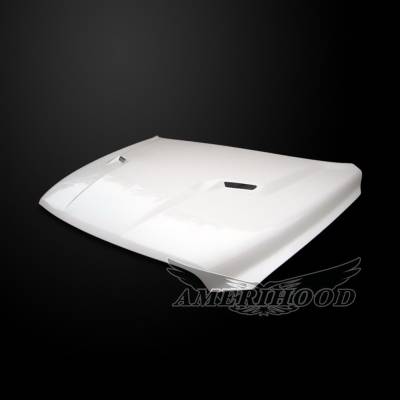 AmeriHood - Dodge Ram 1500 SRT-Style AmeriHood Ram Air Hood DR09AHCLGFHW - Image 4