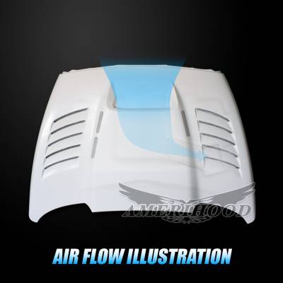 AmeriHood - Dodge Ram 2500 SSK-Style AmeriHood Heat Extracting Hood DR03AHSSKFH25 - Image 8
