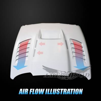 AmeriHood - Dodge Ram 2500 SSK-Style AmeriHood Heat Extracting Hood DR03AHSSKFH25 - Image 9
