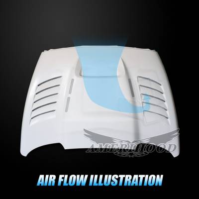 AmeriHood - Dodge Ram 2500 SSK-Style AmeriHood Heat Extracting Hood DR03AHSSKFH25 - Image 10