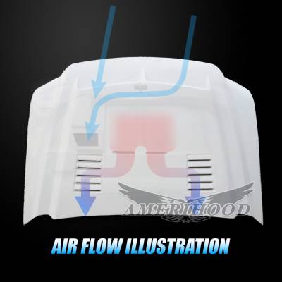 AmeriHood - Ford F-250 E-Style AmeriHood Ram Air Hood F2503AHTEFHWD - Image 6