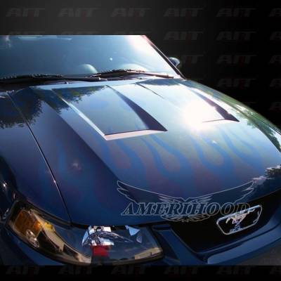 AmeriHood - Ford Mustang 6-Style AmeriHood Heat Extracting Hood FM99AHT6FHW - Image 4