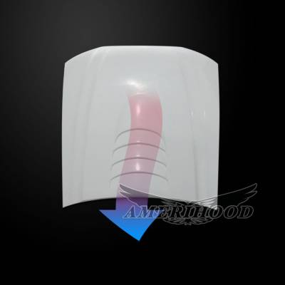 AmeriHood - Ford Mustang Type 1 AmeriHood Heat Extracting Hood FM99AHT1FHW - Image 2