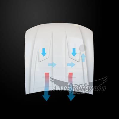 AmeriHood - Ford Mustang Type 3 AmeriHood Ram Air Hood FM99AHT3FHW - Image 5