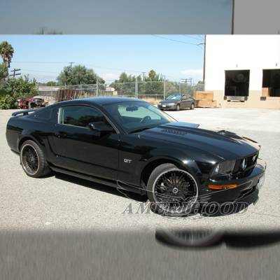 AmeriHood - Ford Mustang SMS-Style AmeriHood Ram Air Hood FM05AHSMSFHW - Image 4