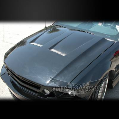 AmeriHood - Ford Mustang 6-Style AmeriHood Heat Extracting Hood FM05AHT6FHW - Image 8