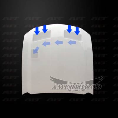 AmeriHood - Ford Mustang GTR-Style AmeriHood Ram Air Hood FM05AHGTRFH - Image 6