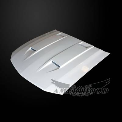 AmeriHood - Ford Mustang Type 3 AmeriHood Ram Air Hood FM05AHT3FHW - Image 3