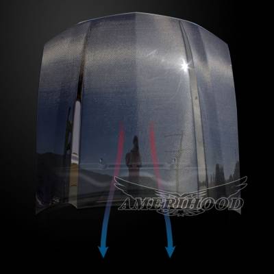 AmeriHood Carbon Fiber - Ford Mustang Cowl AmeriHood Carbon Fiber Hood FM05AHCWLCFH500 - Image 6