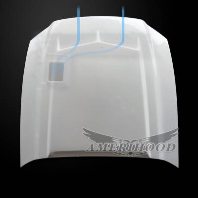 AmeriHood - Ford Mustang C-Style AmeriHood Ram Air Hood FM10AHTCFHW500 - Image 5