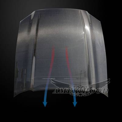 AmeriHood Carbon Fiber - Ford Mustang 3" Cowl AmeriHood Carbon Fiber Hood FM13AHCWLCFH - Image 2