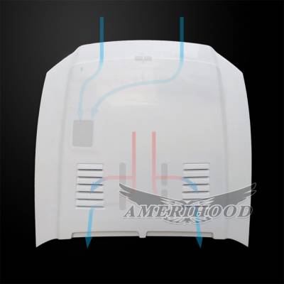Ford Mustang SS-Style AmeriHood Ram Air Hood FM13AHSSEFHW