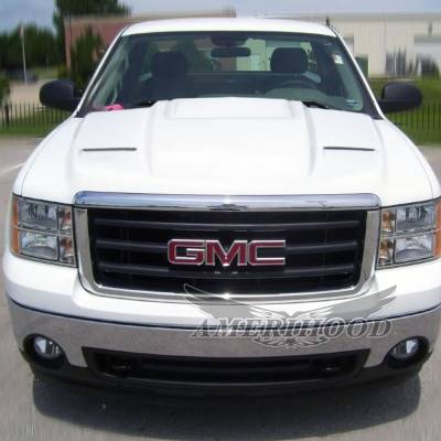 AmeriHood - GMC Sierra 1500 Type 2 AmeriHood Ram Air Hood GS07AHCWL2FHW - Image 6