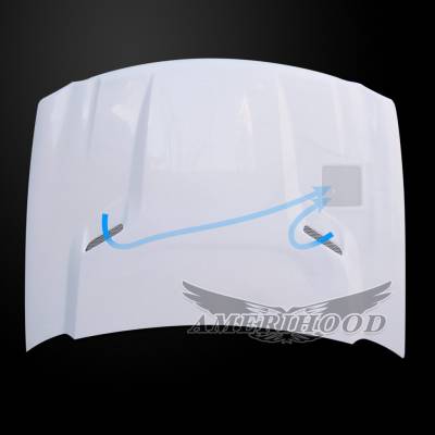 AmeriHood - Jeep Grand Cherokee CLG-Style AmeriHood Ram Air Hood JGC05AHCLGFHW - Image 6