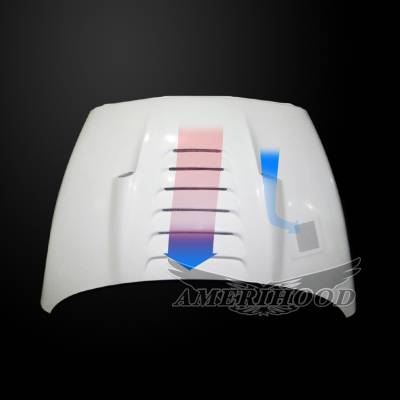 AmeriHood - Dodge Ram 2500 TS-Style AmeriHood Ram Air Hood DR03AHTSFHW25 - Image 4