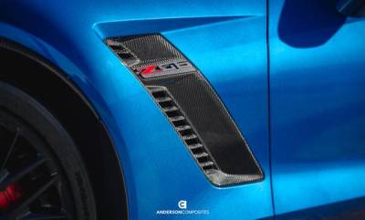 Anderson Carbon - Chevy Corvette Z06 Anderson Composites Fiber Body Kit- Fender Vents AC-FFI14CHC7-Z6 - Image 4
