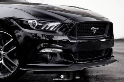 Anderson Carbon - Ford Mustang Type-AC Anderson Composites Fiber Front Bumper Lip AC-FL15FDMU-AC - Image 9