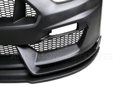 Anderson Fiberglass - Ford Mustang GT350 Anderson Composites Glass Front Body Kit Bumper AC-FB15FDMU-GR-GF - Image 3
