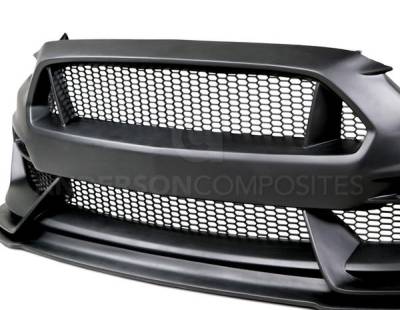 Anderson Fiberglass - Ford Mustang GT350 Anderson Composites Glass Front Body Kit Bumper AC-FB15FDMU-GR-GF - Image 7