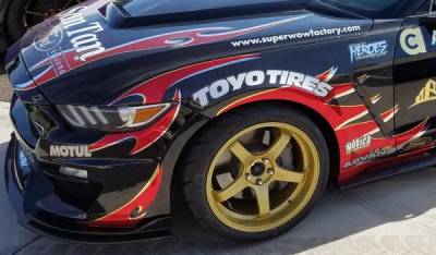 Anderson Fiberglass - Ford Mustang GT350 Anderson Composites Glass Body Kit- Fenders AC-FF15FDMU-GR-GF - Image 4