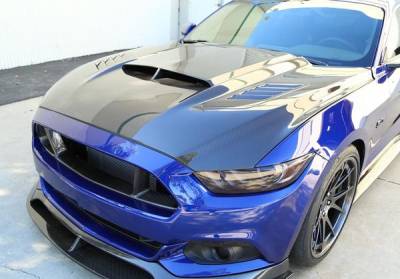 Anderson Carbon - Ford Mustang Anderson Composites Fiber Body Kit Ram Air Hood AC-HD15FDMU-AB-DS - Image 2