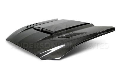 Anderson Carbon - Ford Mustang Anderson Composites Fiber Body Kit Ram Air Hood AC-HD15FDMU-AB-DS - Image 3