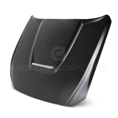Anderson Fiberglass - Ford Mustang GT350 Style Anderson Composites Glass Body Kit- Hood AC-HD15FDMU-GR-GF - Image 1