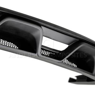 Anderson Fiberglass - Ford Mustang GT350 Anderson Composites Glass Rear Bumper Diffuser AC-RL15FDMU-GR-GF - Image 2
