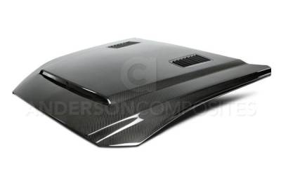 Anderson Carbon - Ford Mustang KR Anderson Composites Fiber Body Kit- Hood AC-HD15FDMU-SN-DS - Image 4