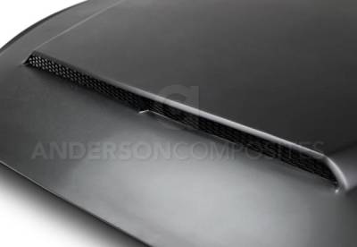 Anderson Fiberglass - Ford Mustang Super Snake Anderson Composites Glass Body Kit- Hood AC-HD15FDMU-SN-GF - Image 4