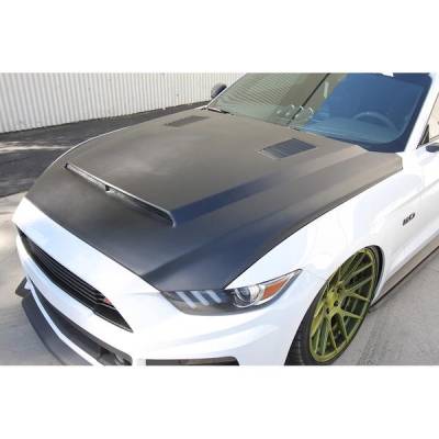 Anderson Fiberglass - Ford Mustang Super Snake Anderson Composites Glass Body Kit- Hood AC-HD15FDMU-SN-GF - Image 6
