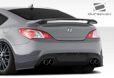 Duraflex - Hyundai Genesis Duraflex J-Spec Rear Add On Bumper Extensions - 2 Piece - 107754 - Image 2