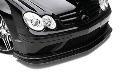 Mercedes CLK Black AF1 Aero Function Front Bumper Add On Body Kit 108923
